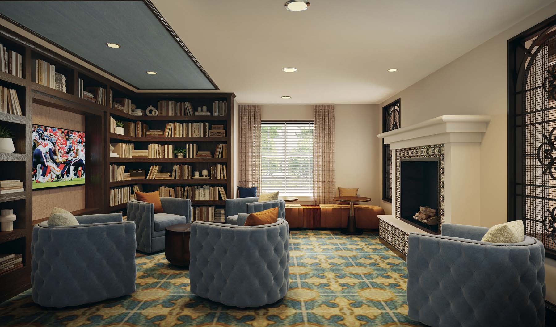 Hotel rendering — dining